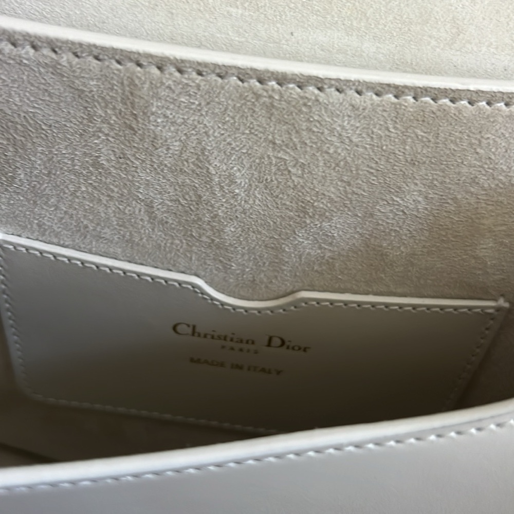 Dior White Leather Crossbody Bag with Gold Hardware - Picture 16 of 16